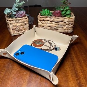 Snap Travel Valet Tray, Catchall, Vegan Leather